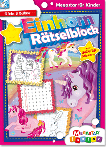 Megastar Junior Einhorn Rätselblock
